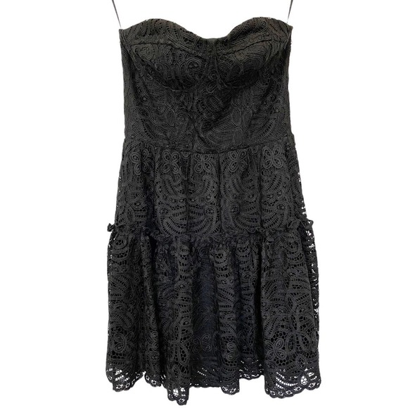 NWT Anthropologie Eva Franco Floral Lace Mini Dress 6 Holiday New Years Eve - Picture 11 of 11